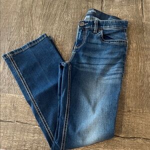 Wrangler Q-Baby size 3/4 x 32 straight leg blue jeans